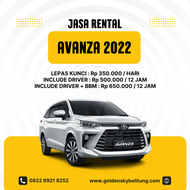 SEWA MOBIL AVANZA 2022