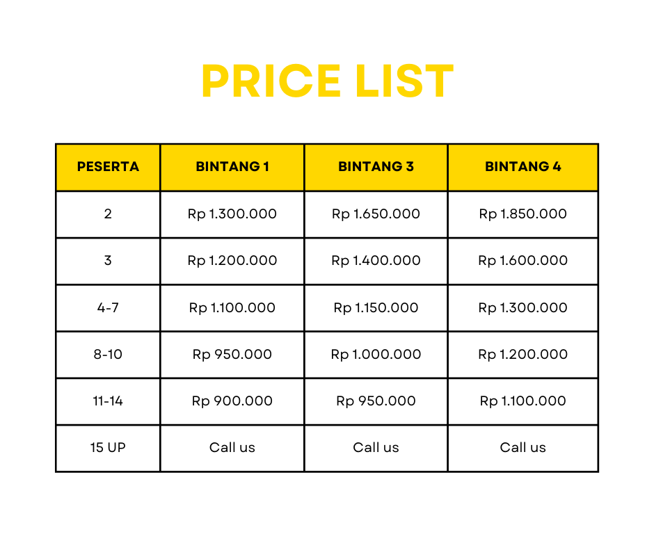 HARGA PAKET WISATA BELITUNG 2D1N