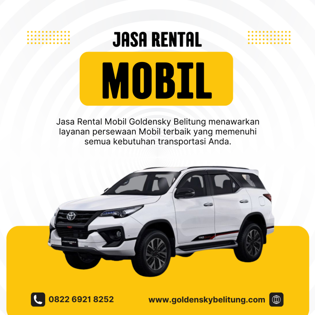 Jasa Rental Mobil Goldensky Belitung menawarkan layanan persewaan Mobil terbaik yang memenuhi semua kebutuhan transportasi Anda.